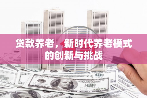 五华贷款养老，新时代养老模式的创新与挑战