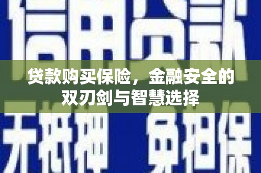 五华贷款购买保险，金融安全的双刃剑与智慧选择