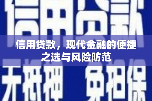 五华信用贷款，现代金融的便捷之选与风险防范