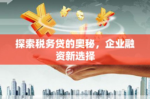 五华探索税务贷的奥秘，企业融资新选择