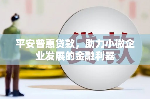 五华平安普惠贷款，助力小微企业发展的金融利器