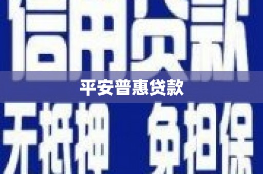 五华平安普惠贷款