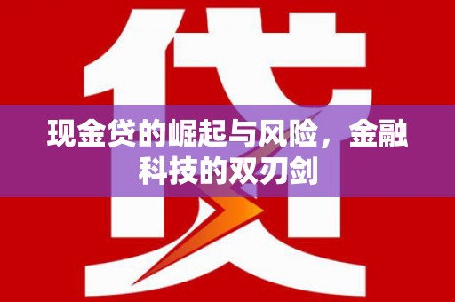 五华现金贷的崛起与风险，金融科技的双刃剑