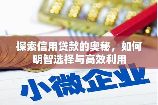 五华探索信用贷款的奥秘，如何明智选择与高效利用