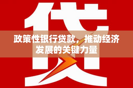 五华政策性银行贷款，推动经济发展的关键力量