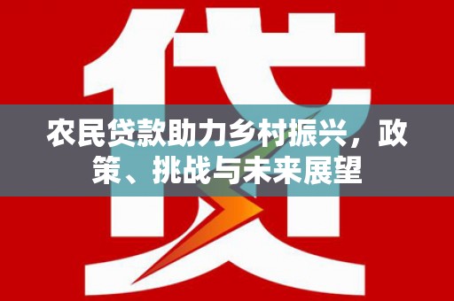 五华农民贷款助力乡村振兴，政策、挑战与未来展望