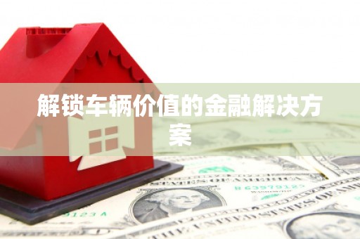 五华解锁车辆价值的金融解决方案