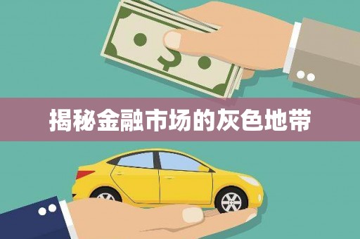 五华揭秘金融市场的灰色地带
