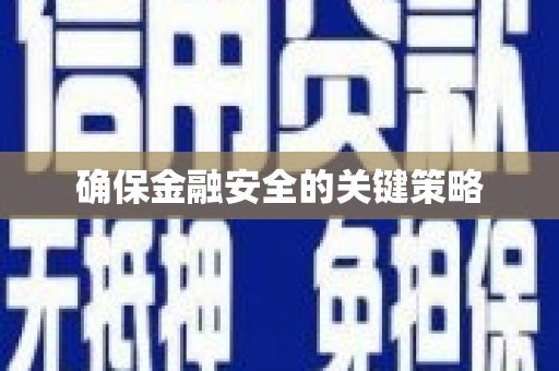 五华确保金融安全的关键策略